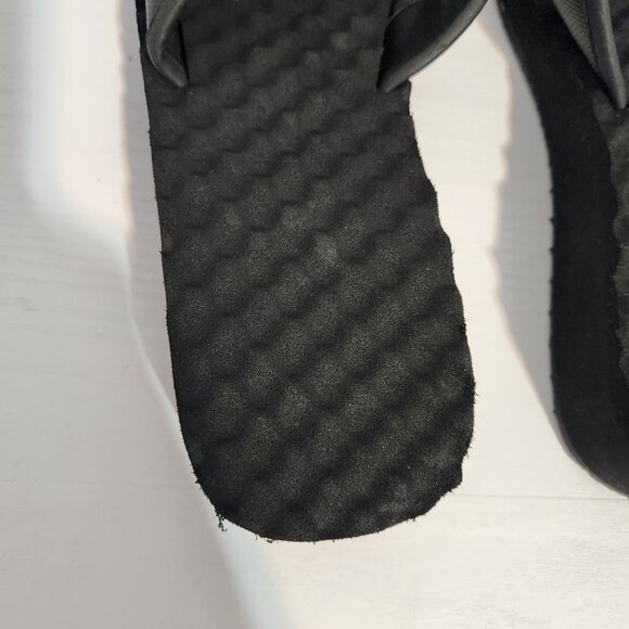 The NORTH FACE Women’s Size 9.5 Base Camp Wedge Flip Flops Sandals Logo Black - Picture 7 of 9